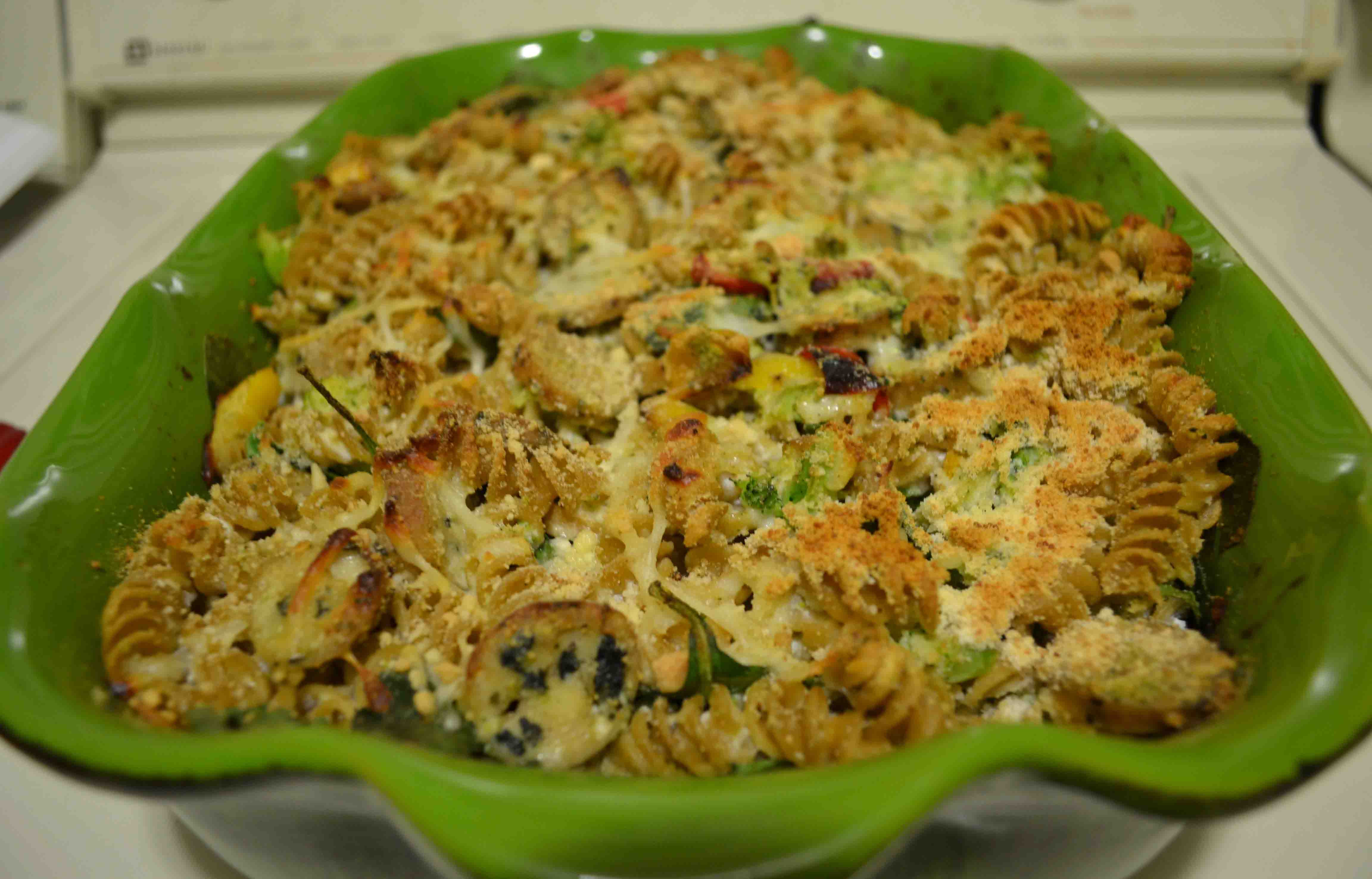 Sausage Pasta Bake is a way to pack veggies into comfort food!