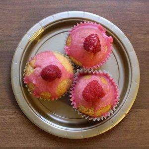 The cupcake version of a Victoria sponge made the perfect dessert for a bridal shower!