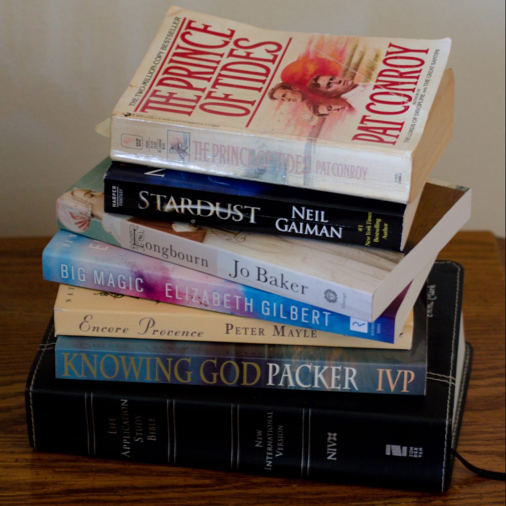 My reading list right now - I love books!