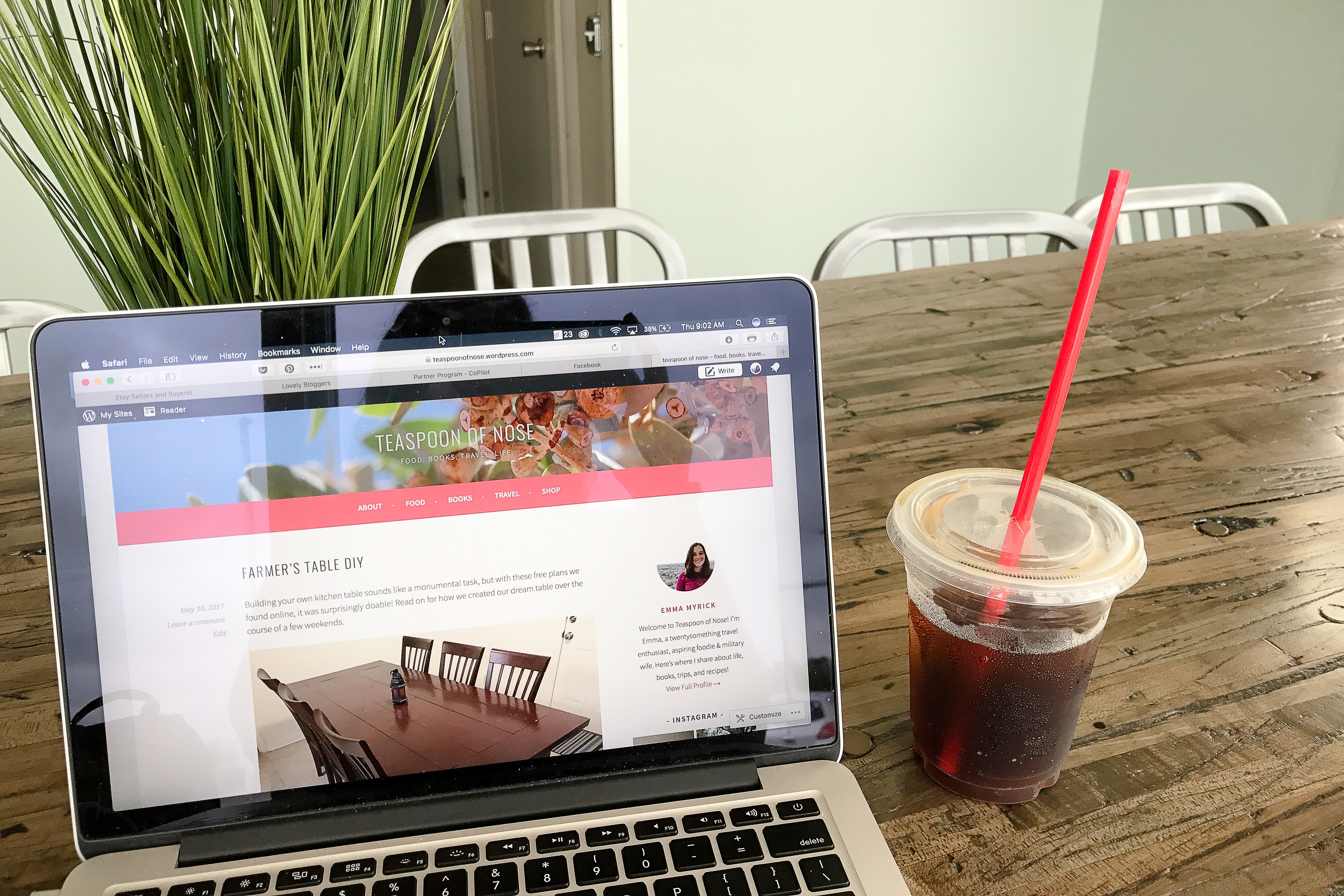 Getting work done in the local coffeeshop!