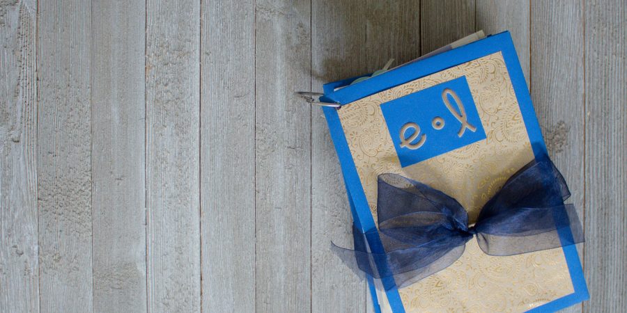 Need a way to store and save your wedding cards? Make an easy DIY card album. It comes together in an hour and turns out beautifully!