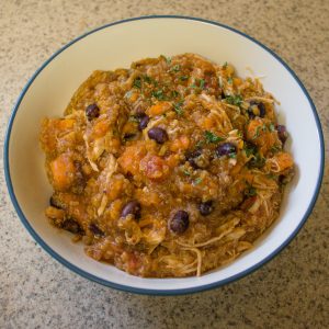 Need something easy, filling and delicious to make for dinner? Try this hearty quinoa fall stew! Full of sweet potatoes, tomatoes, chicken and black beans, it's the perfect balance of comforting and healthy!