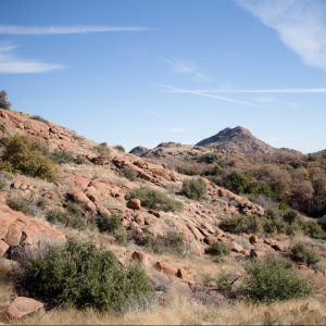 Quartz Mountain's New Horizon trail may not be much of a trail, but if you're up for scrambling up the rocks it ends with a fantastic view! Southwest Oklahoma