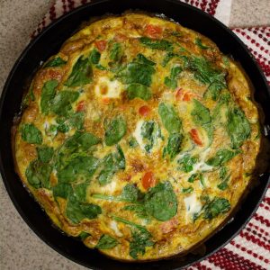 This quick and easy frittata is an effortless breakfast (or dinner!) option that's sure to impress with minimal effort on your part!