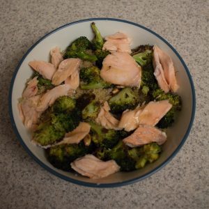 This salmon dish a healthy meal that's simple enough for a weeknight meal and nice enough for hosting!