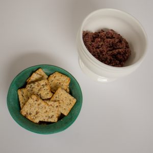 Tapenade is a classic Greek dish, perfect as an appetizer dip or spread for a salad!