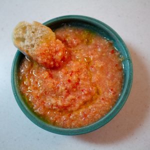 This cold tomato gazpacho is the perfect addition to any summer meal! 