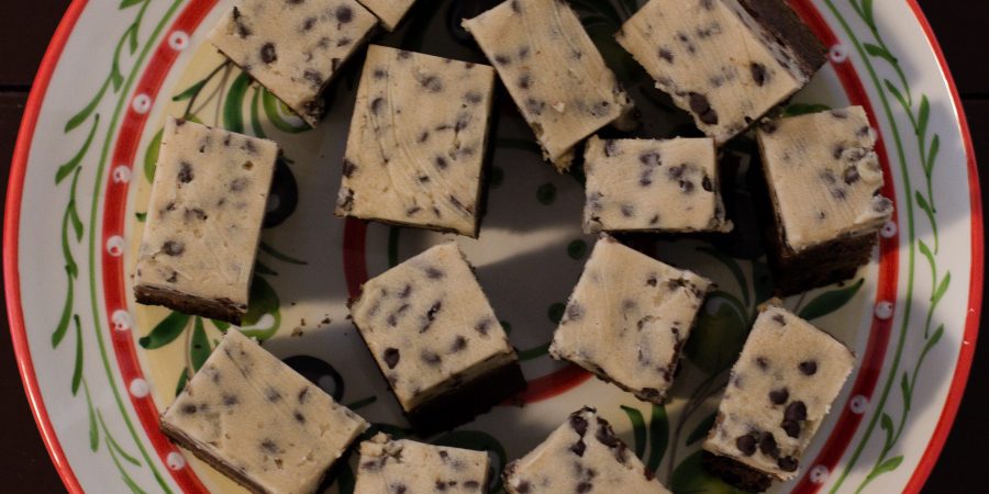 Cookie dough brownies are little pieces of dessert HEAVEN. | Teaspoon of Nose