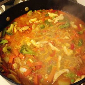 Thai noodle soup makes a fantastic weeknight meal that you can pull together with whatever's in the fridge!