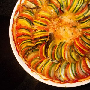 This beautiful ratatouille will impress with its colors but is surprisingly easy to make!