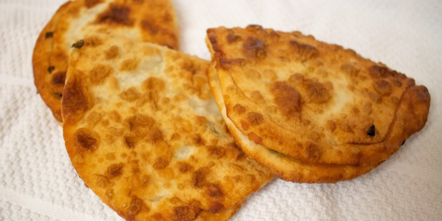 Scallion pancakes are the Chinese bread you didn't know you were missing! They're chewy, delicious counterpoints to your next Chinese dinner.