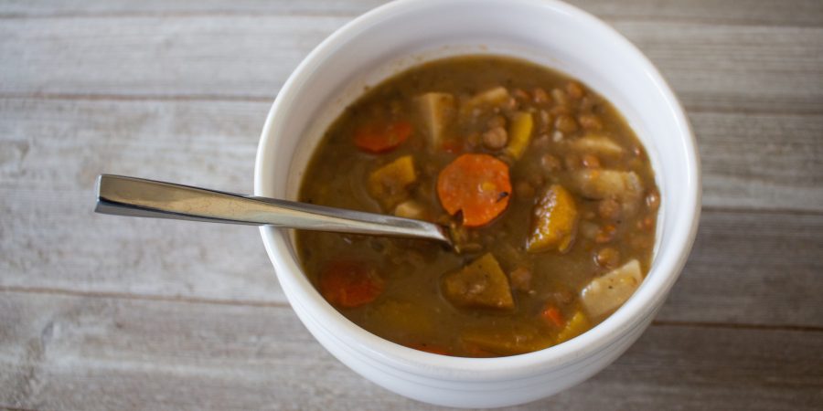 Lentil Vegetable Stew is what fitness dreams are made of! It's hearty and fillin, and just so happens to be super healthy!