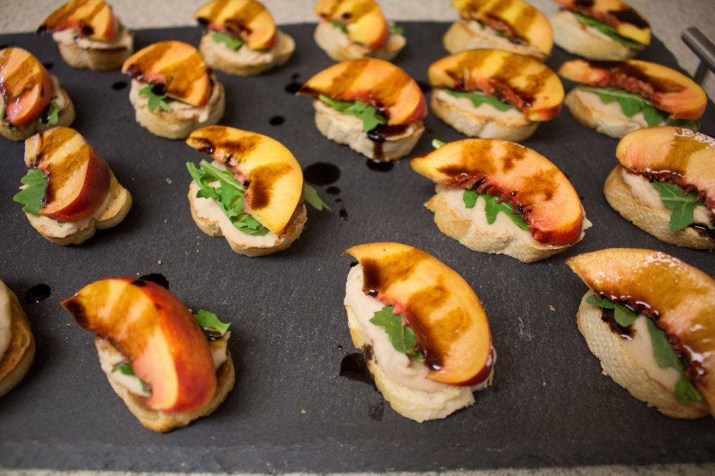 These nectarine crostini taste like spring: they're light and refreshing with a pop of sweet and a smokey finish!