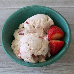 With the perfect balance of strawberries and cream, homemade strawberry ice cream is the perfect taste of summer!