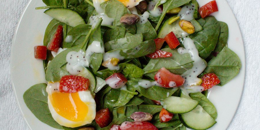 Strawberry Spinach Salad is the best thing you'll make all summer!