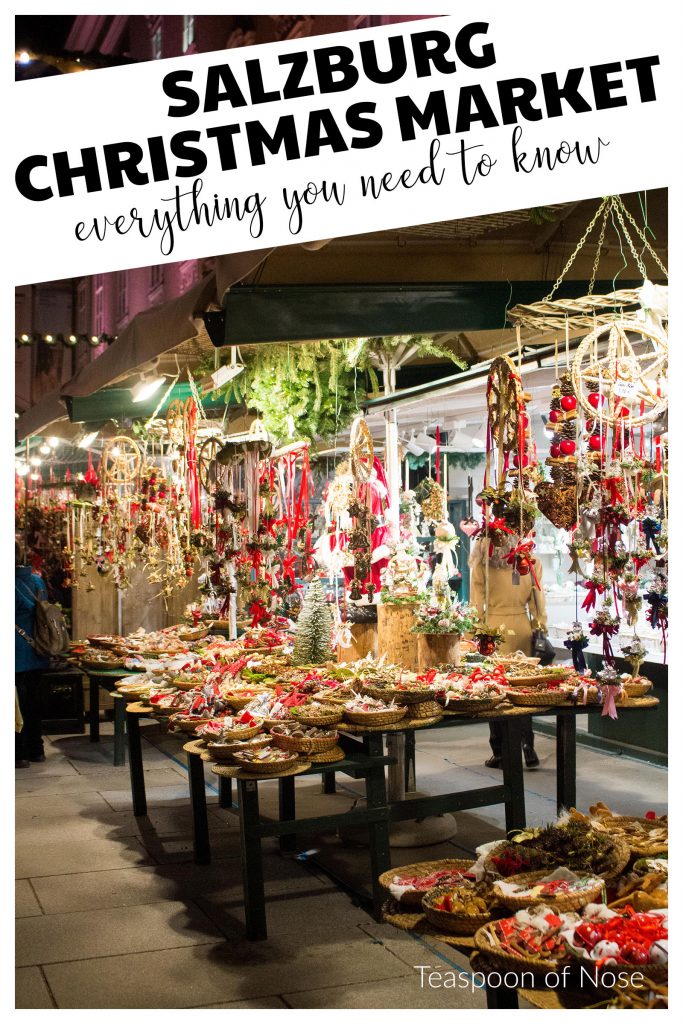 Salzburg Christmas market should definitely make your list of European Christmas markets worth exploring. From great food to gorgeous crafts, there's so much to see and try!
