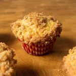 These apple muffins with streusel are the perfect sweet breakfast option with a secret ingredient that makes them perfect for spring!