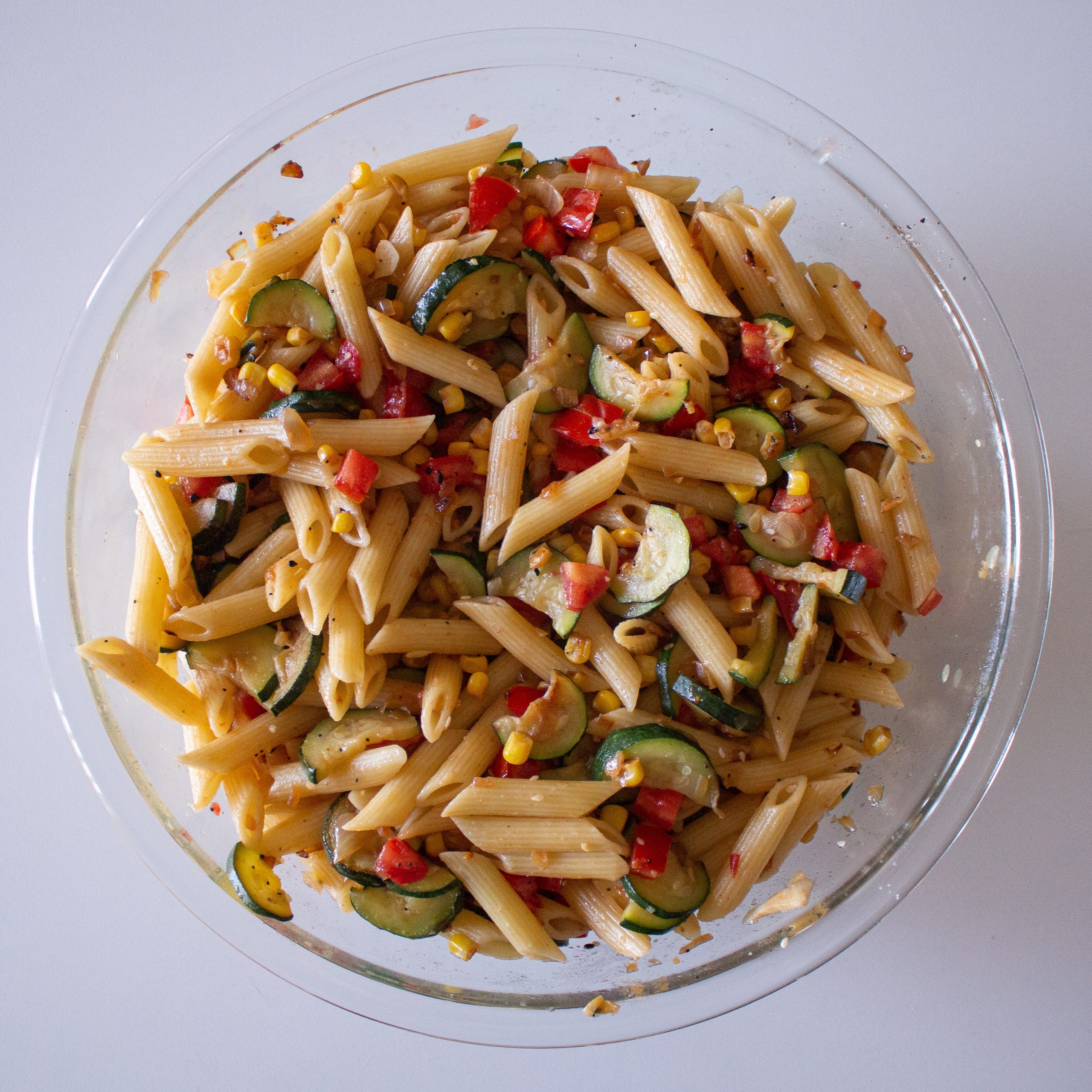 My favorite meal of summer, hand down! Summer pasta 