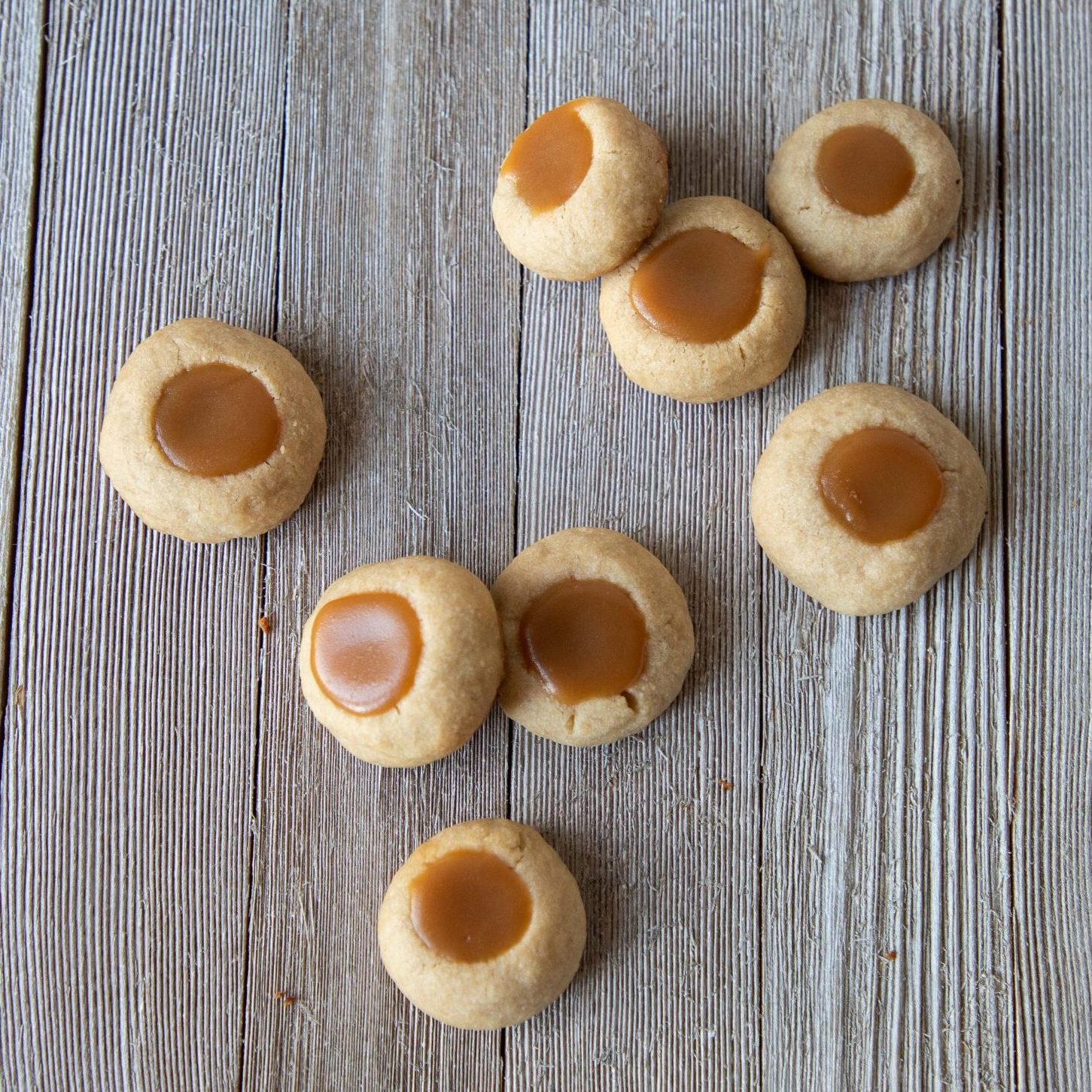 Caramel Thumbprint Cookies