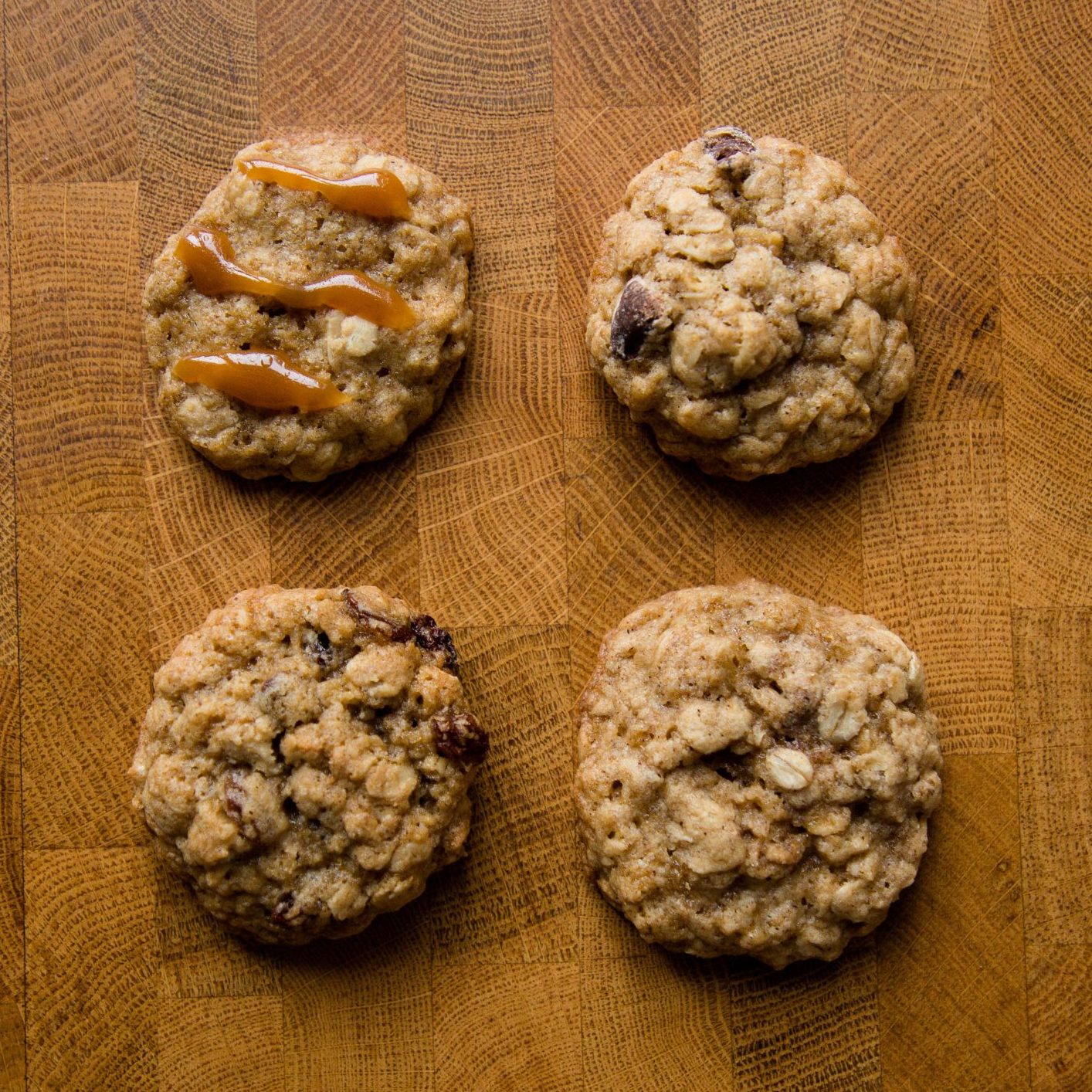 Good oatmeal cookies are out of this world good. Here are four versions to find your perfect oatmeal cookie!