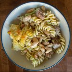 Sausage pasta bake is a way to pack veggies into comfort food!