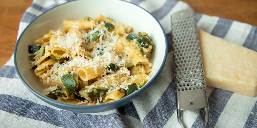 Zucchini pasta is one of those simple summer dinners that's delicious, seasonal, and accidentally vegetarian!