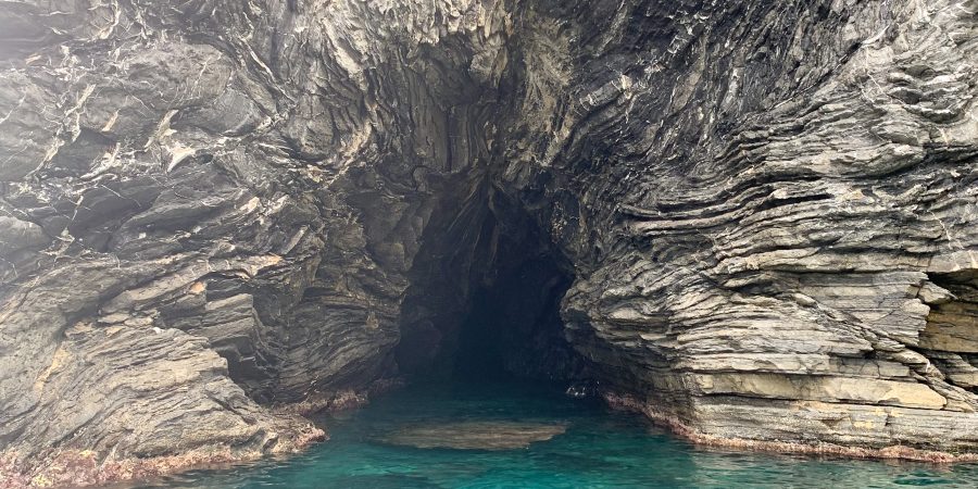 exploring cinque terre caves