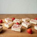 These strawberry cheesecake bars with the hit of your next party or potluck!