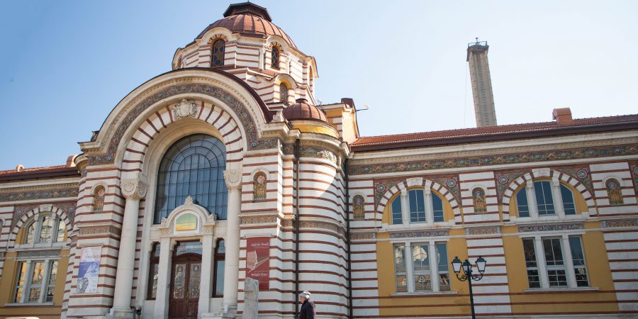 Sofia Museum inside the historic baths Sofia Bulgaria