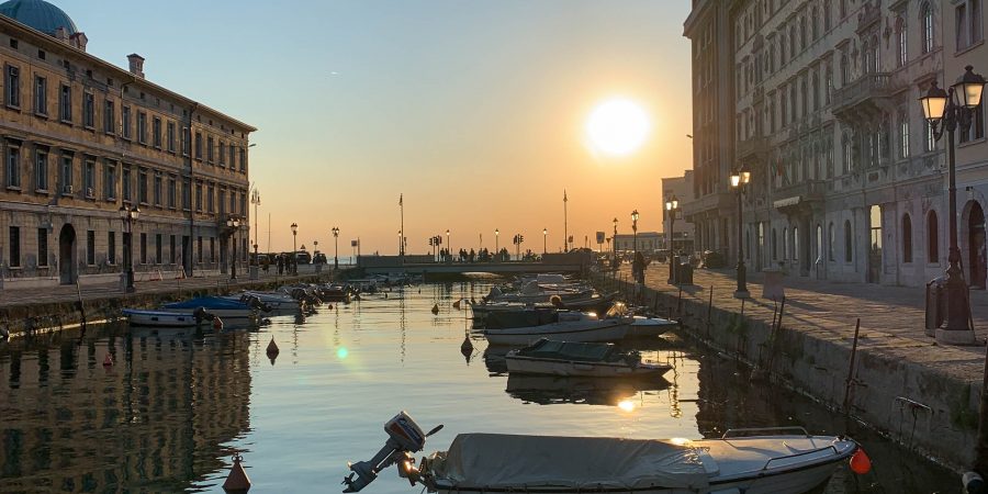 Weekend in Trieste Italy sunset canals