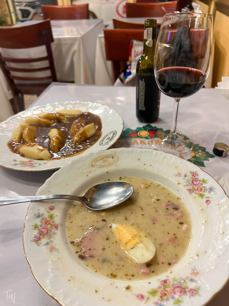 Classic Polish dinner in Krakow