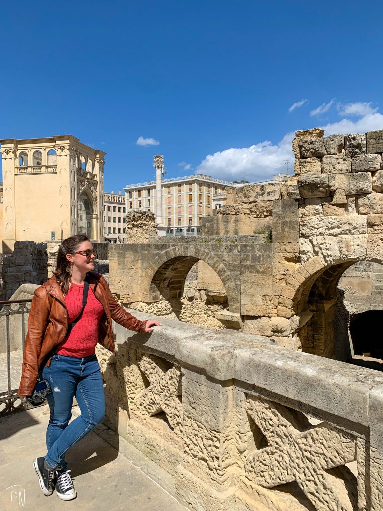 Exploring Lecce's amphitheater