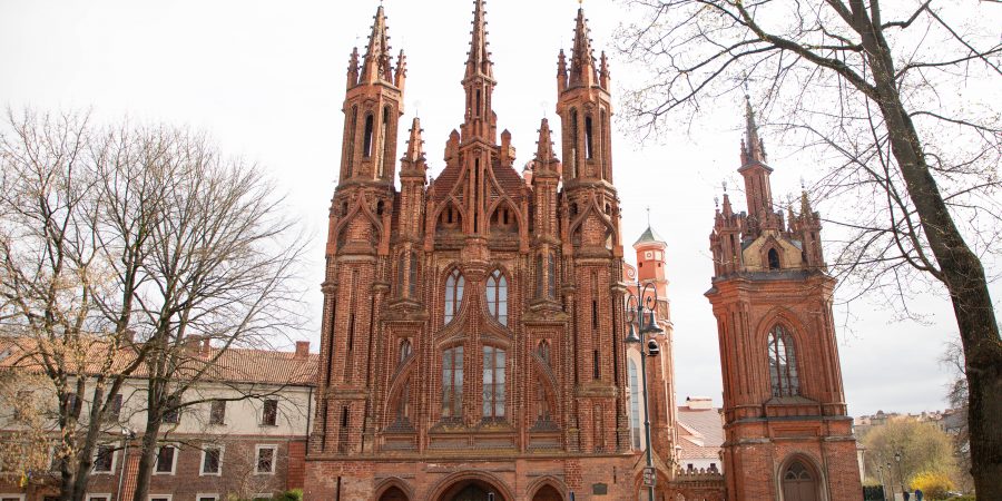 The beautiful architecture of Vilnius, Lithuania