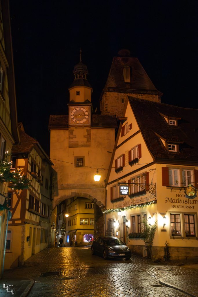 Rothenburg ob der Tauber at night