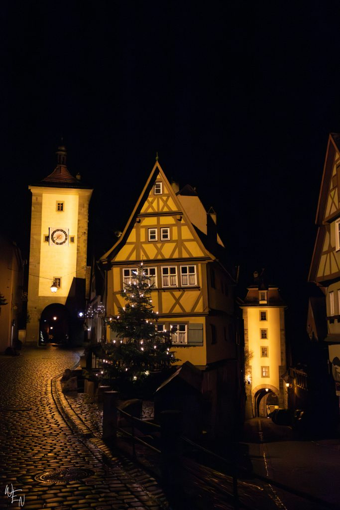 Rothenburg ob der Tauber at night