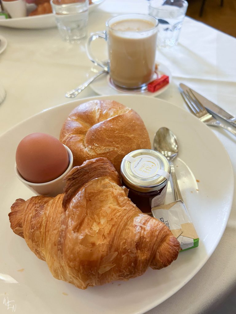 Classic Viennese breakfast at an inconic cafe in Vienna
