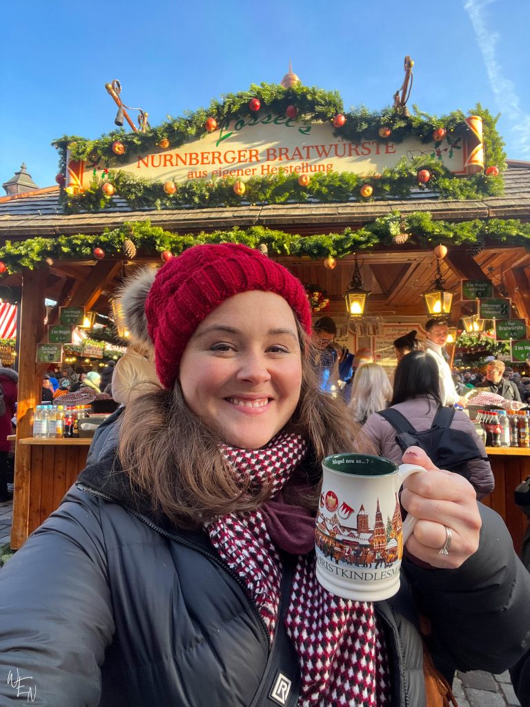 Trying all the gluhwein at the Nuremberg Christmas markets