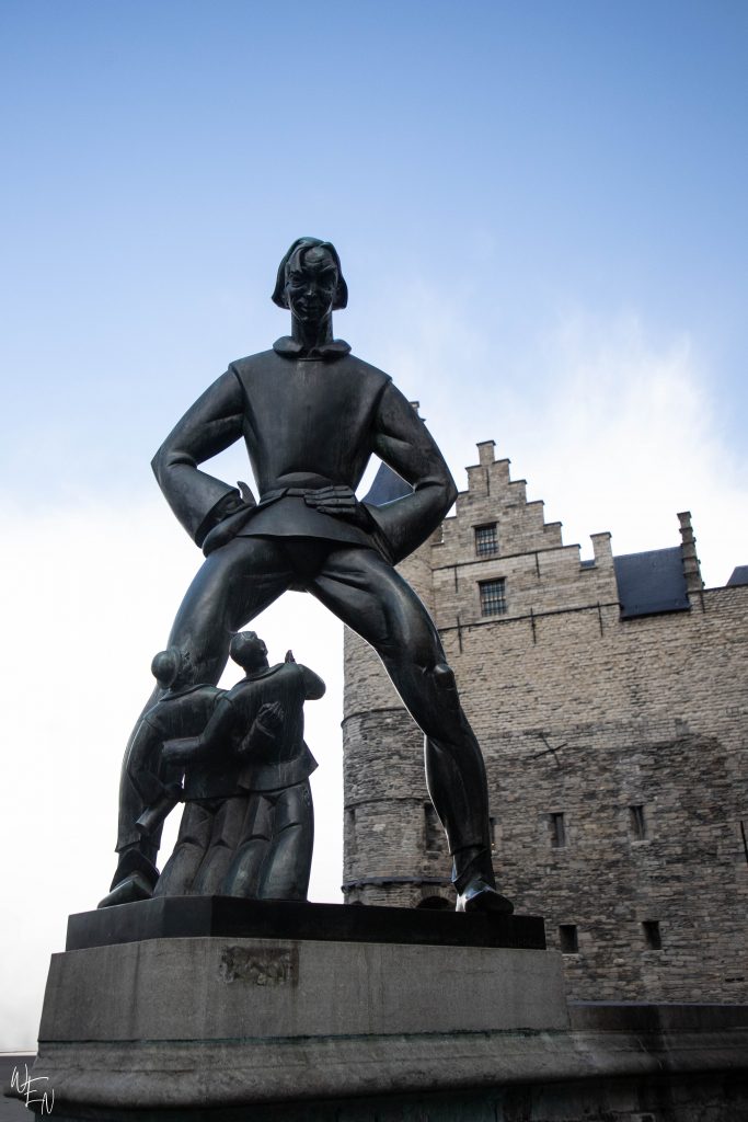 weird statues in Antwerp, Belgium