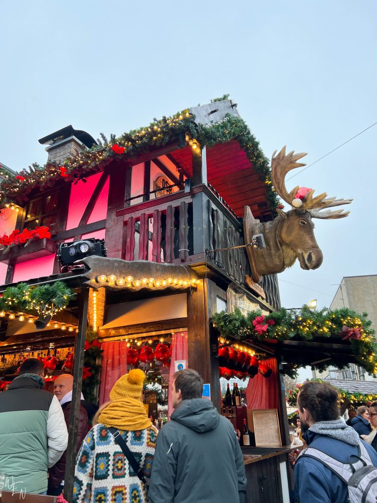 Funny moose head Essen Christmas markets