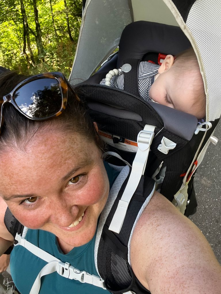 Hiking in the Black Forest with a baby