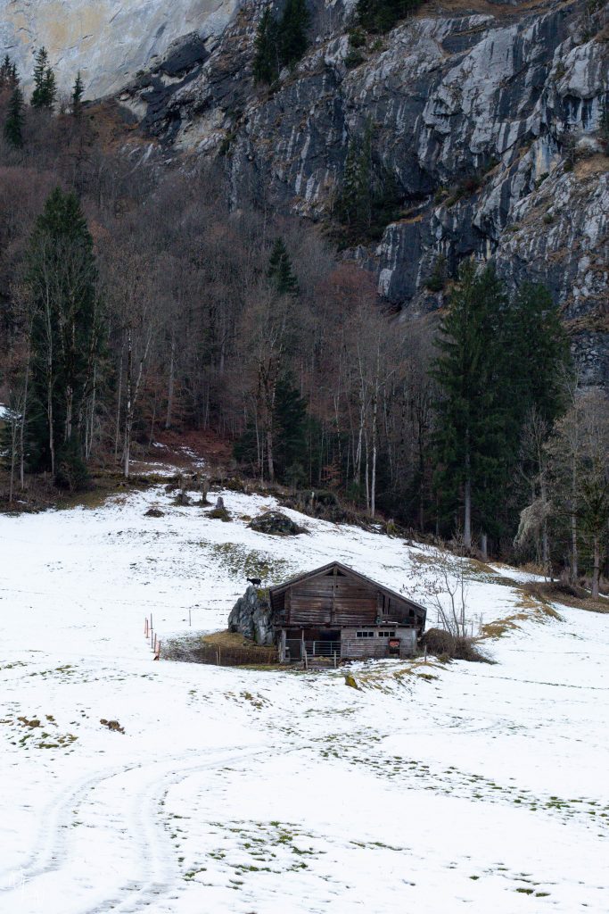 Snow in Lauterbrunnen, Switzerland