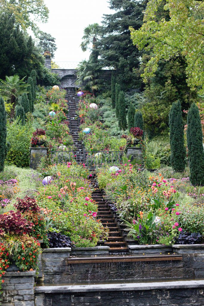 The Italian fountain garden of Mainau