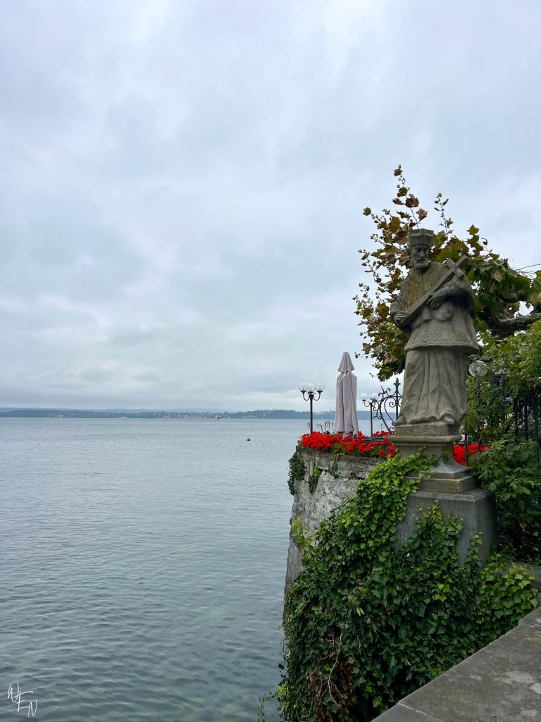 The Lake Constance shoreline from Meersburg, Germany