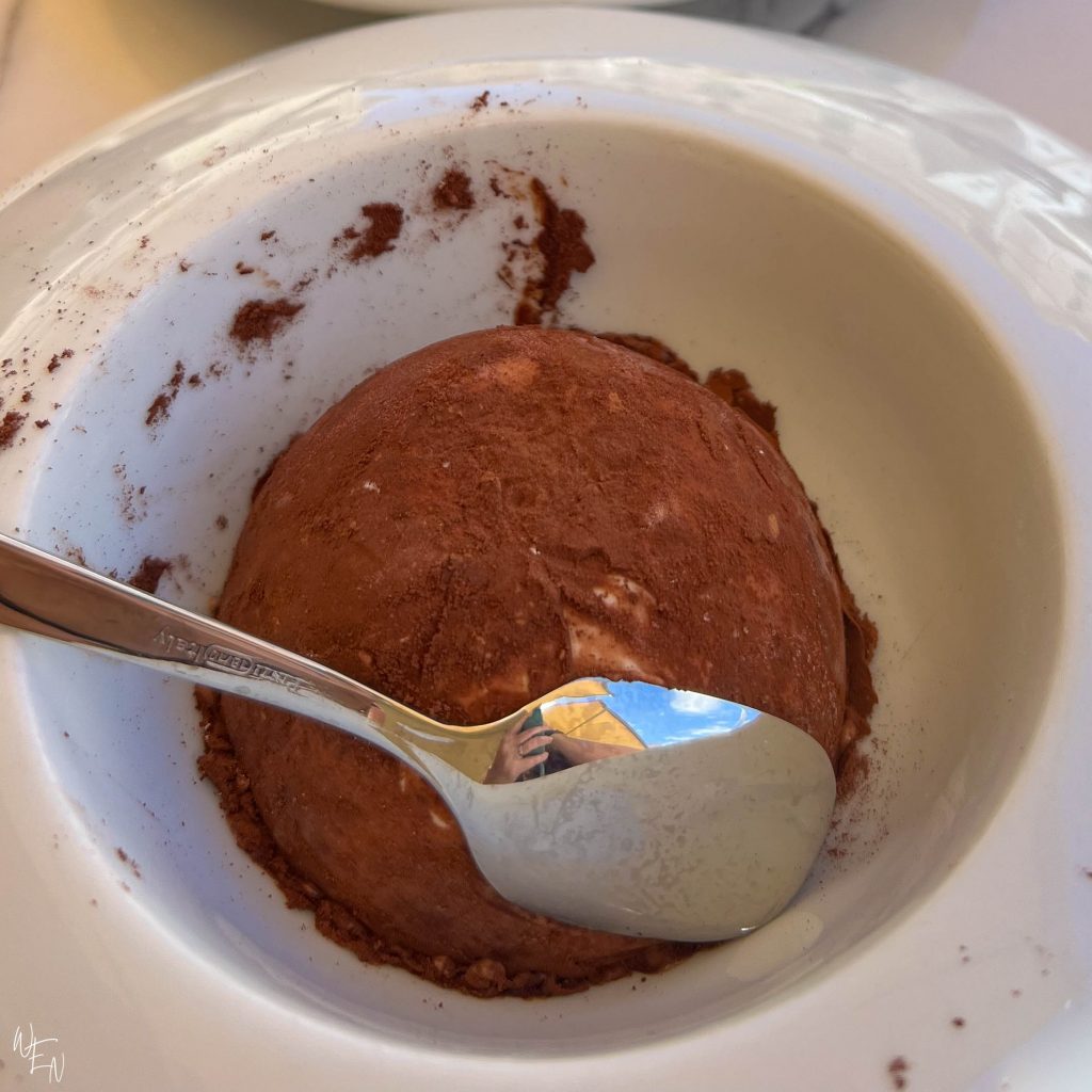 Tropea's classic dessert, the tartufo