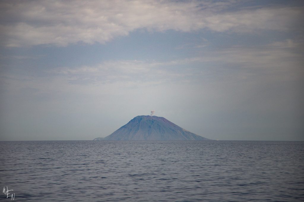 Stromboli's active volcano