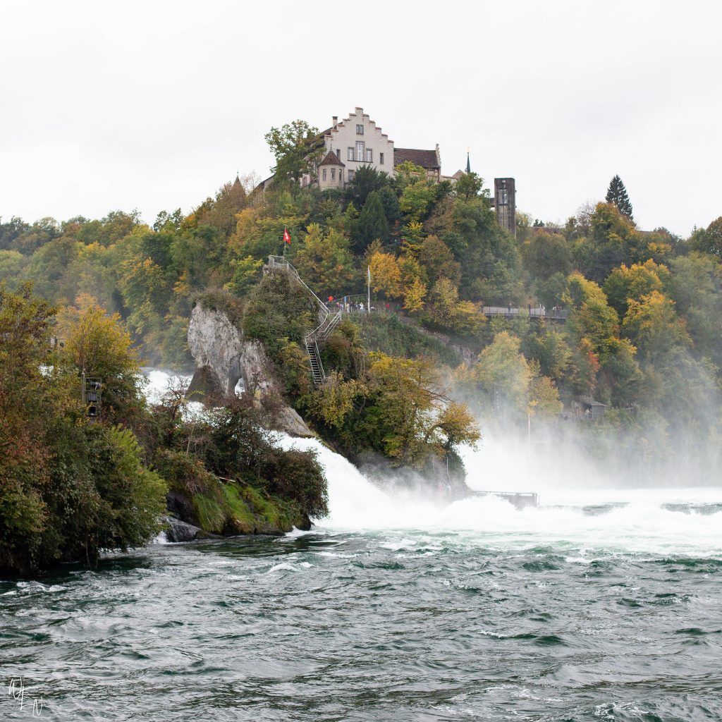 Rhine falls and the castle above!