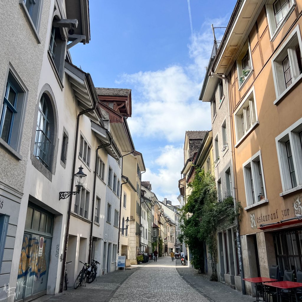 Schaffhausen's old town streets